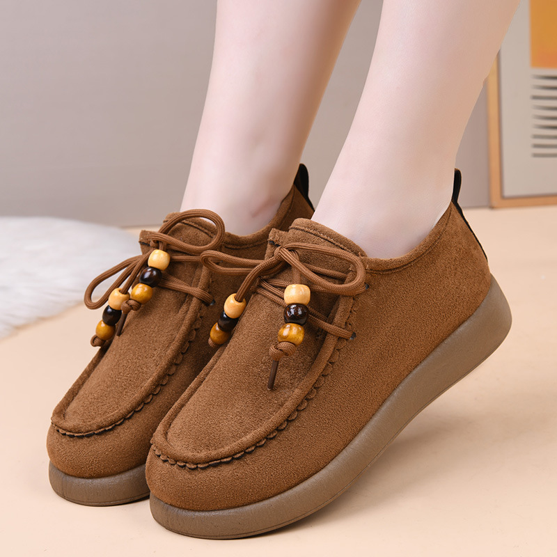 🔥Women's fleece-lined slip-on cotton shoes