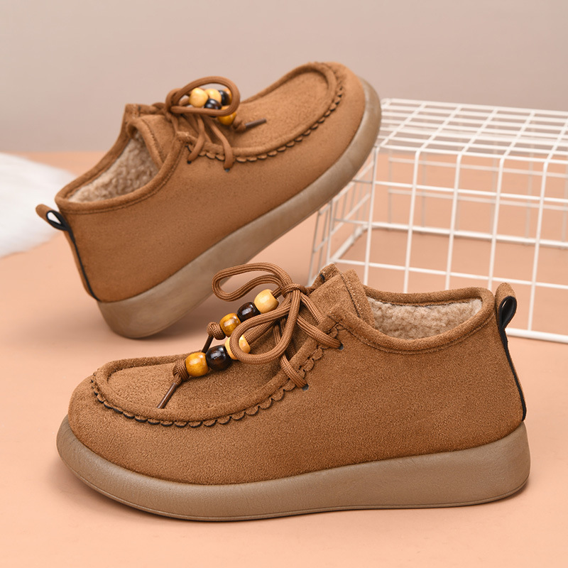 🔥Women's fleece-lined slip-on cotton shoes