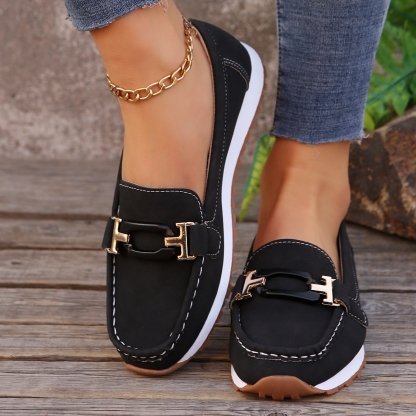 Women's thick-soled comfortable non-slip loafers