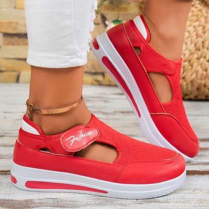 🔥HOT SALE🔥Women's Summer Casual Wedge Thick Sole Velcro Shoes