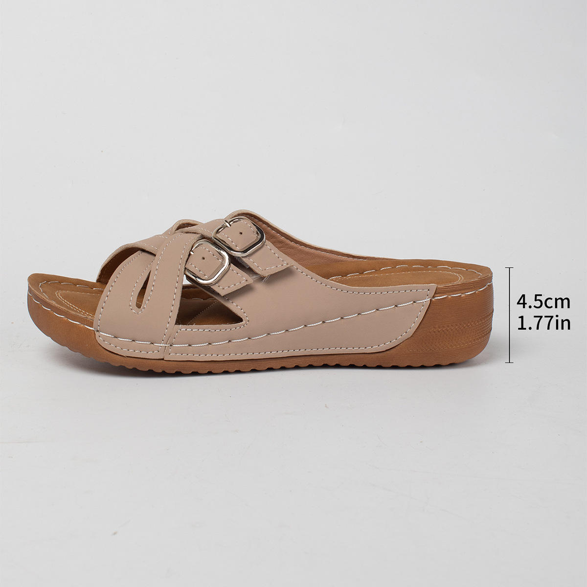 🔥New Arrival🔥2025 Women’s Summer Thick-soled Wedge Sandals - Buy 2 get free shipping