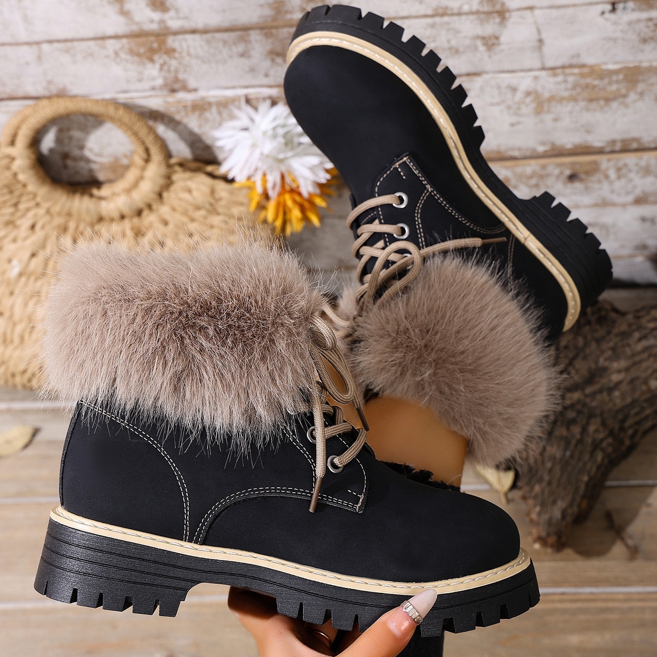 Women's soft, comfortable, fleece-lined warm boots