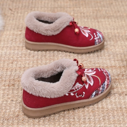 Women's warm and comfortable non-slip cotton shoes