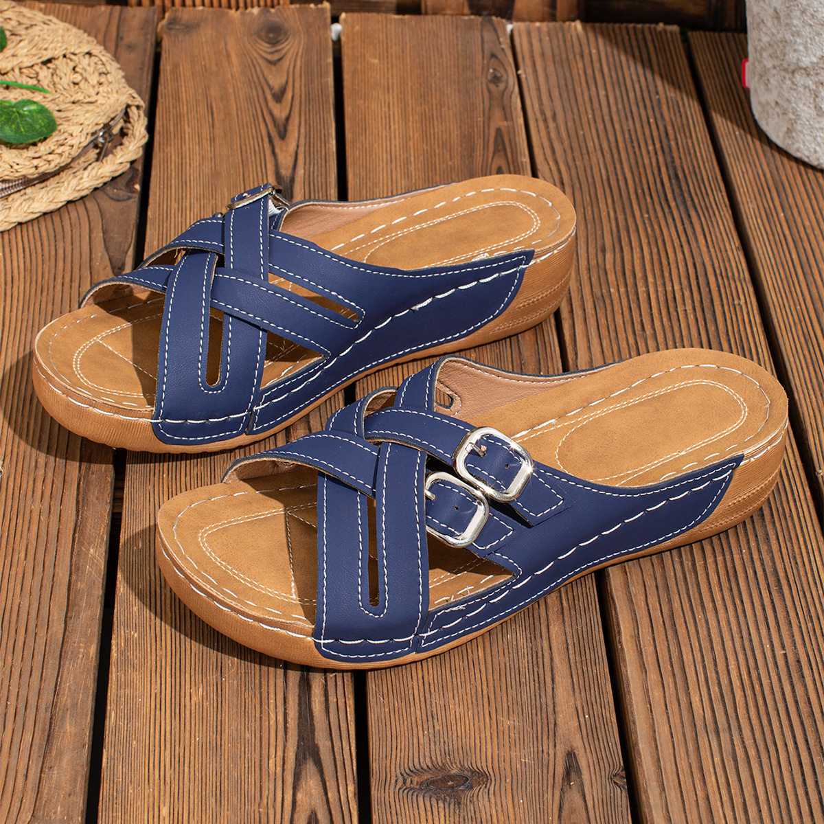 🔥New Arrival🔥2025 Women’s Summer Thick-soled Wedge Sandals - Buy 2 get free shipping