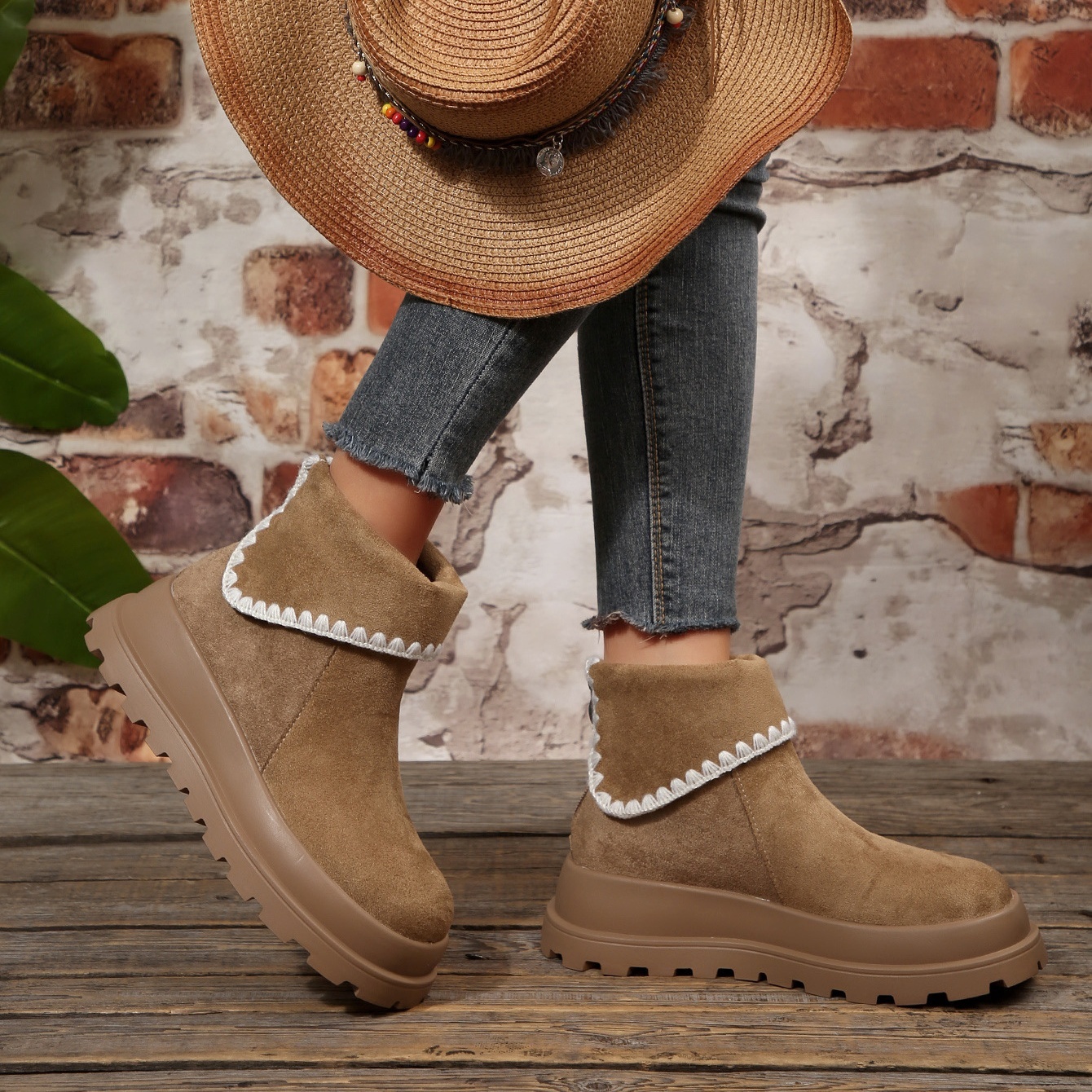 Women's Autumn and Winter Thick-Soled Short Boots