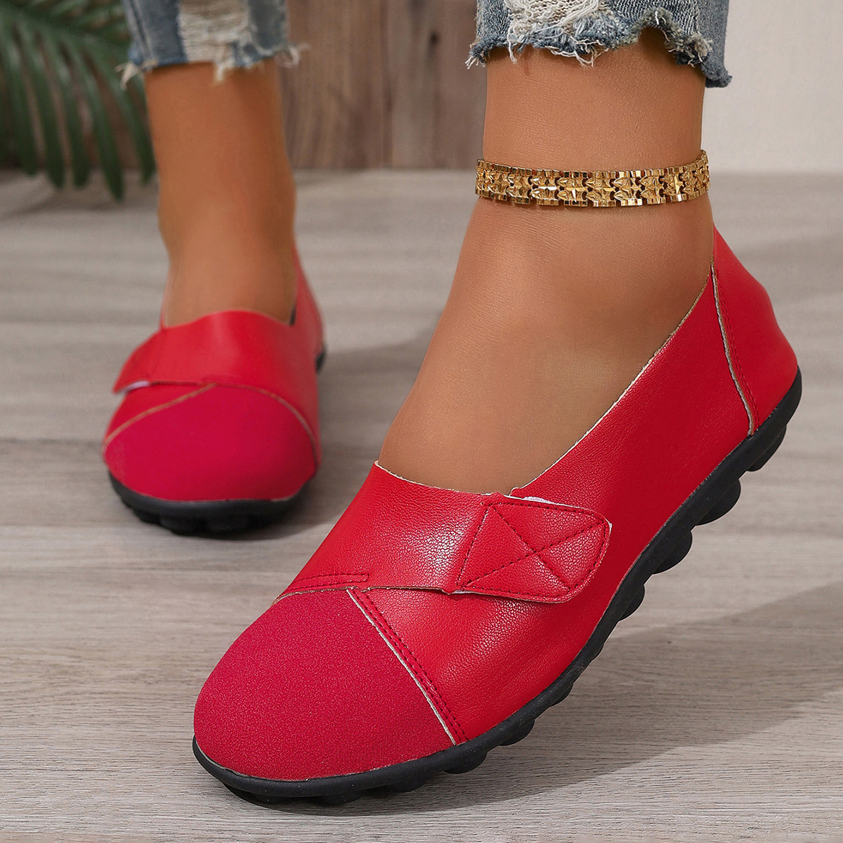 Women's genuine leather comfortable casual shoes