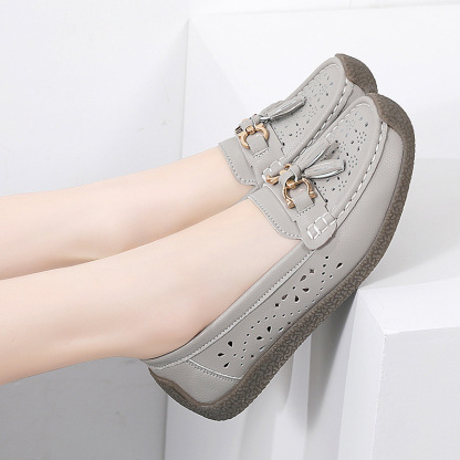 🔥Hot Sale🔥Women's Summer Soft Sole Breathable Comfortable Leather Shoes - Buy 2 Pairs Free Shipping