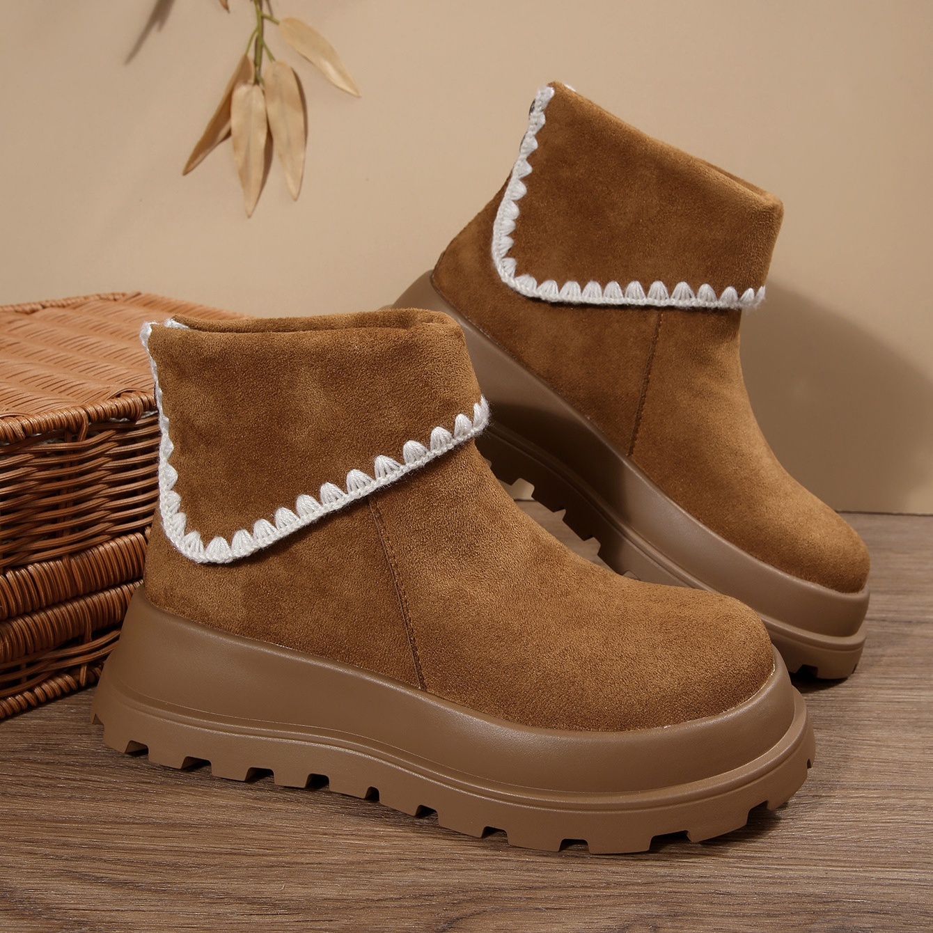 Women's Autumn and Winter Thick-Soled Short Boots