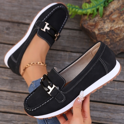 Women's thick-soled comfortable non-slip loafers