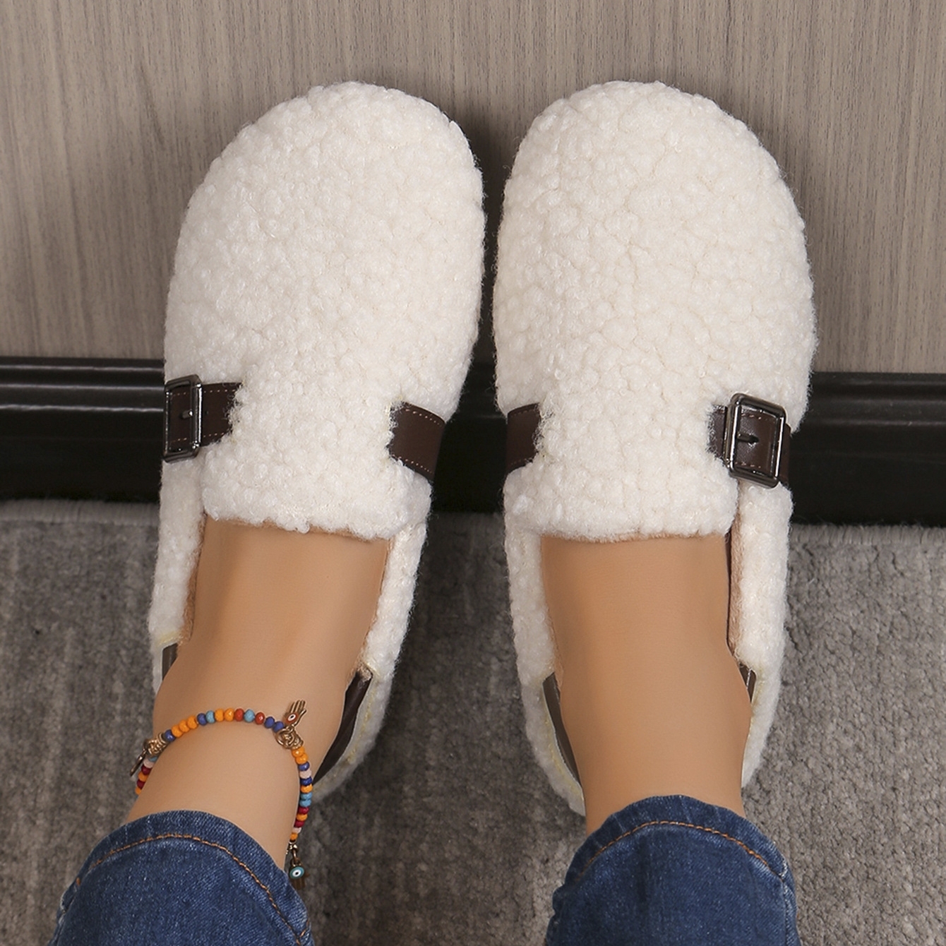 Women's thick warm non-slip cotton shoes