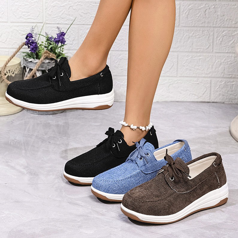 🔥Women's thick-soled casual wedge-heel orthopedic sneakers