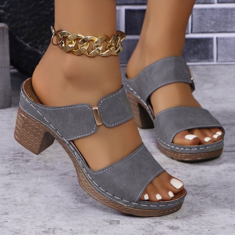 🔥Hot Sale🔥2025 Summer New Fashion High Heel Sandals-BUY 2 FREE SHIPPING