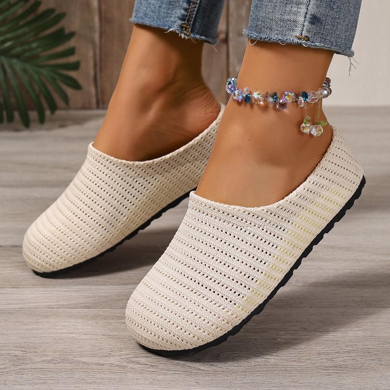 🔥Women's mesh breathable low heel slippers
