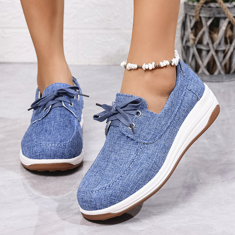 🔥Women's thick-soled casual wedge-heel orthopedic sneakers