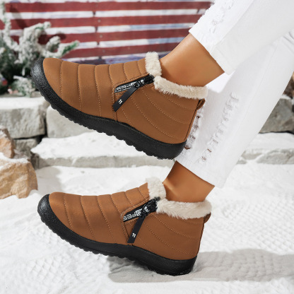 Women's/Men's Waterproof Warm Side Zipper Winter Boots