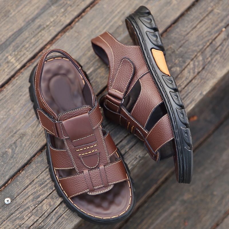 🔥High quality leather casual sandals for men 【Non-slip, foot massage】