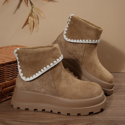 Women's Autumn and Winter Thick-Soled Short Boots