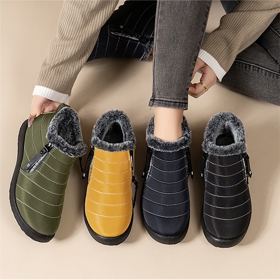 Women's/Men's Waterproof Warm Side Zipper Winter Boots