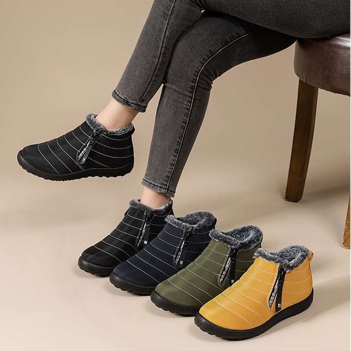 Women's/Men's Waterproof Warm Side Zipper Winter Boots