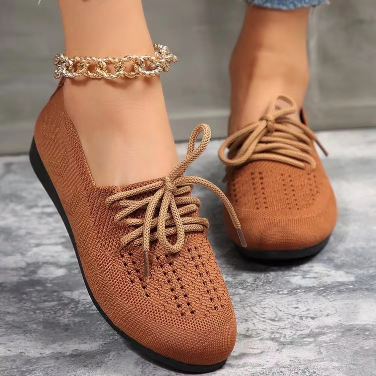 🔥Hot sale🔥Women's summer breathable and lightweight lace-up casual shoes