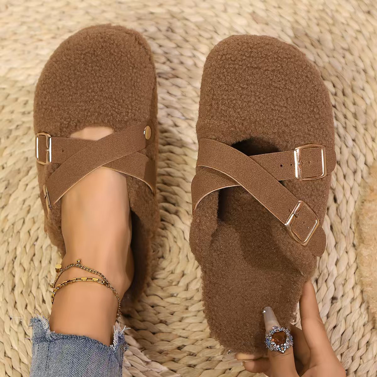Women's Retro Cotton Slippers