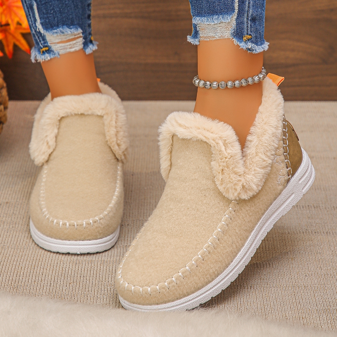 Women's Cozy & Warm Fleece Lining Non-Slip Winter Boots