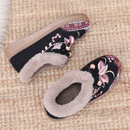 Women's warm and comfortable non-slip cotton shoes