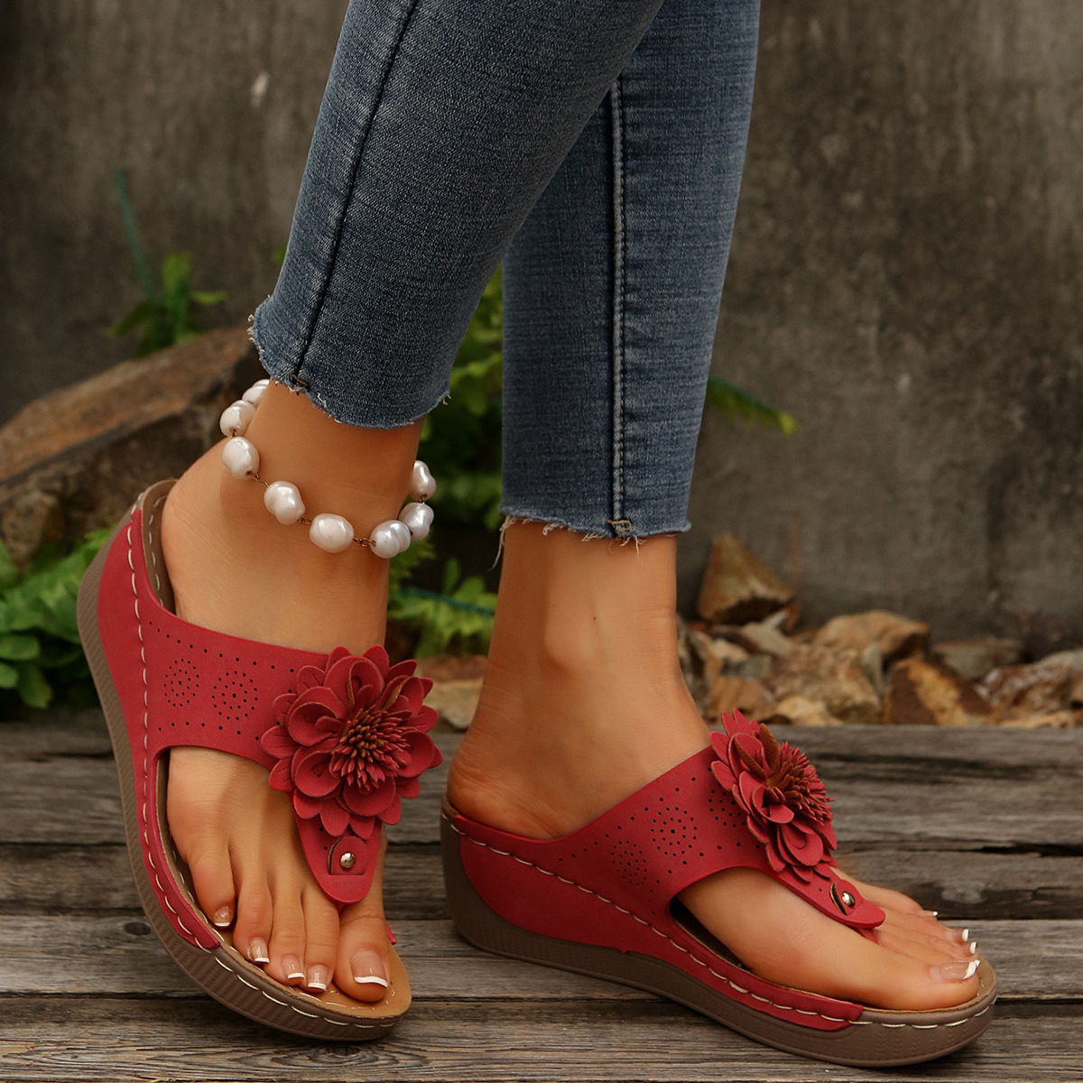 📢🔥Women's Summer Wedge Flip Flops