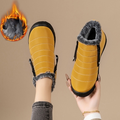 Women's/Men's Waterproof Warm Side Zipper Winter Boots
