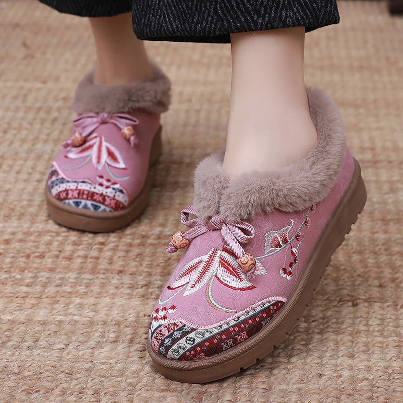 Women's warm and comfortable non-slip cotton shoes