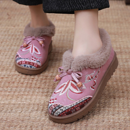 Women's warm and comfortable non-slip cotton shoes