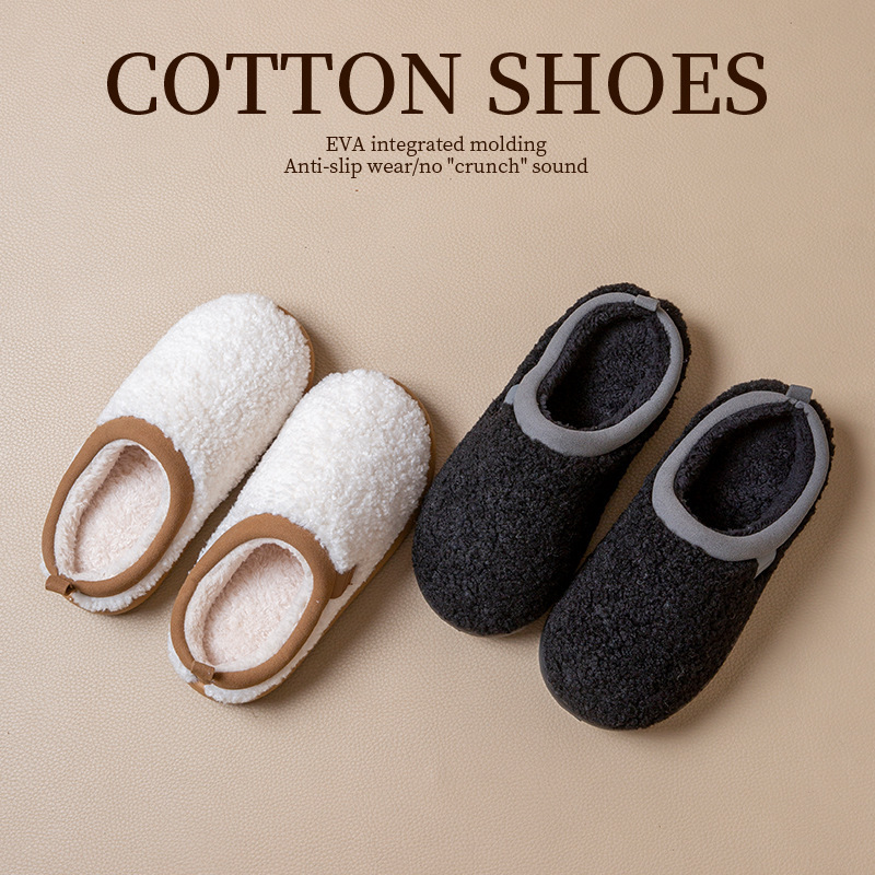 Warm and comfortable cotton slippers for autumn and winter