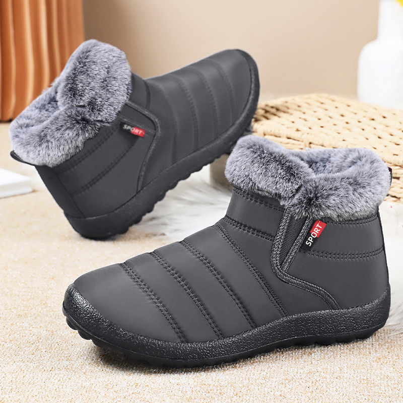 Waterproof Warm Plush Lined Outdoor Snow Ankle Boots 