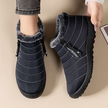 Women's/Men's Waterproof Warm Side Zipper Winter Boots