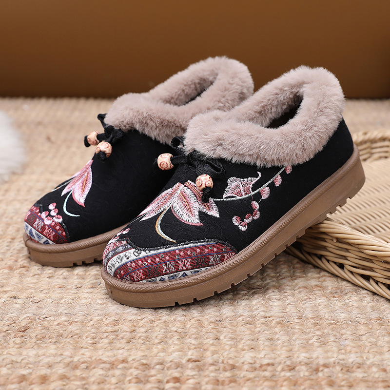 Women's warm and comfortable non-slip cotton shoes