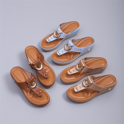 🔥Summer women's wedge flip flops - Buy 2 get free shipping
