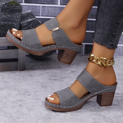 🔥Hot Sale🔥2025 Summer New Fashion High Heel Sandals-BUY 2 FREE SHIPPING