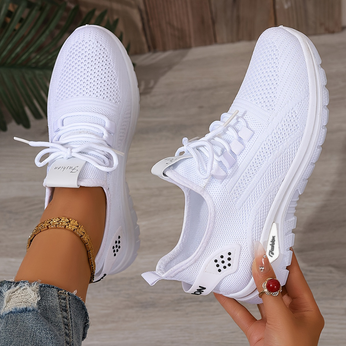 Women's Mesh Breathable Lightweight Orhtopedic Sneakers