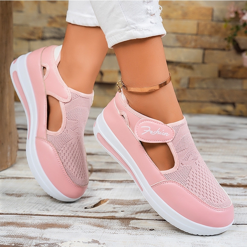 🔥HOT SALE🔥Women's Summer Casual Wedge Thick Sole Velcro Shoes