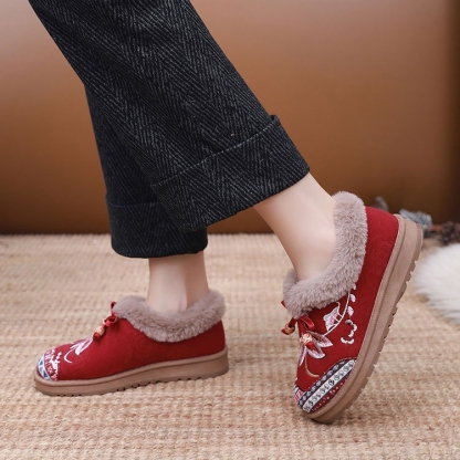 Women's warm and comfortable non-slip cotton shoes