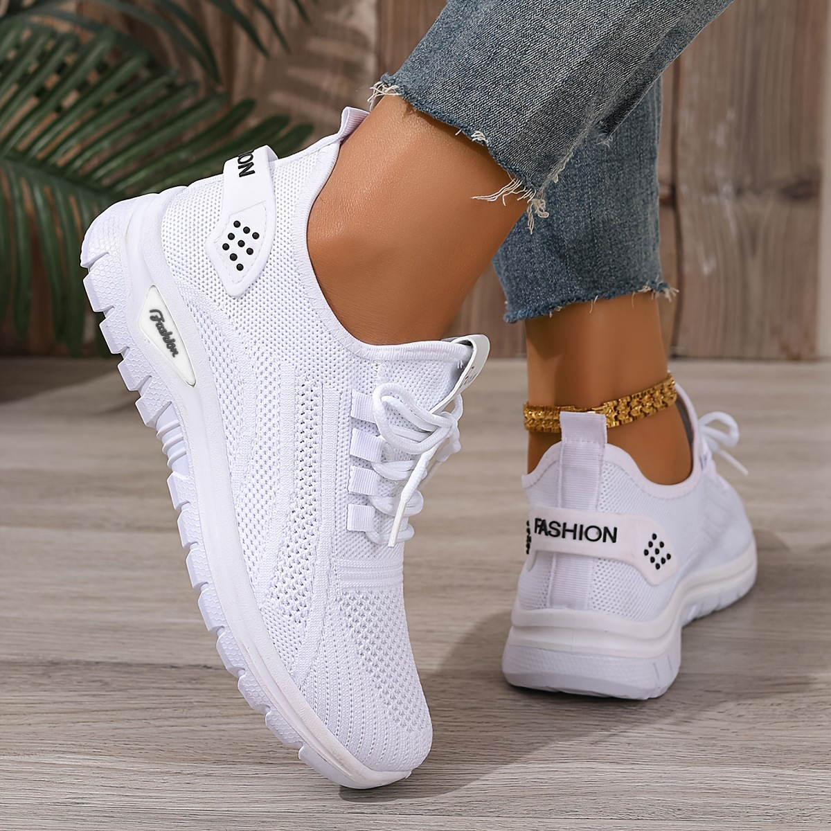 Women's Mesh Breathable Lightweight Orhtopedic Sneakers