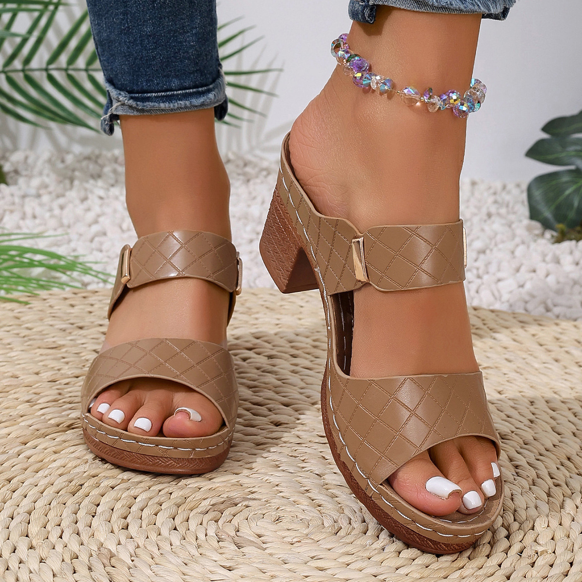 🔥Hot Sale🔥2025 Summer New Fashion High Heel Sandals-BUY 2 FREE SHIPPING