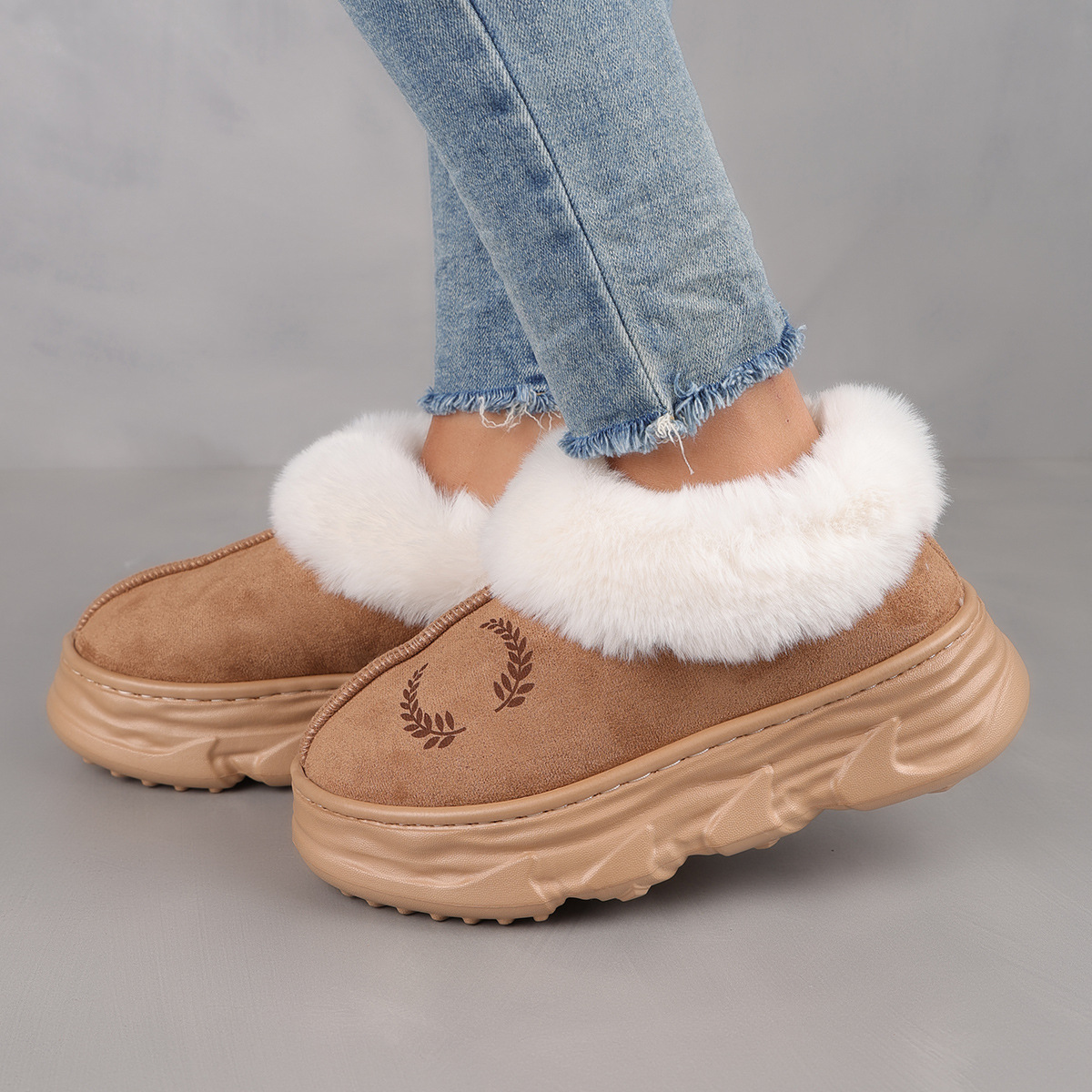 women's warm thick-soled cotton boots