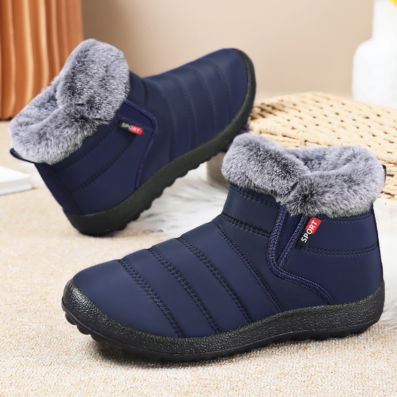 Waterproof Warm Plush Lined Outdoor Snow Ankle Boots 