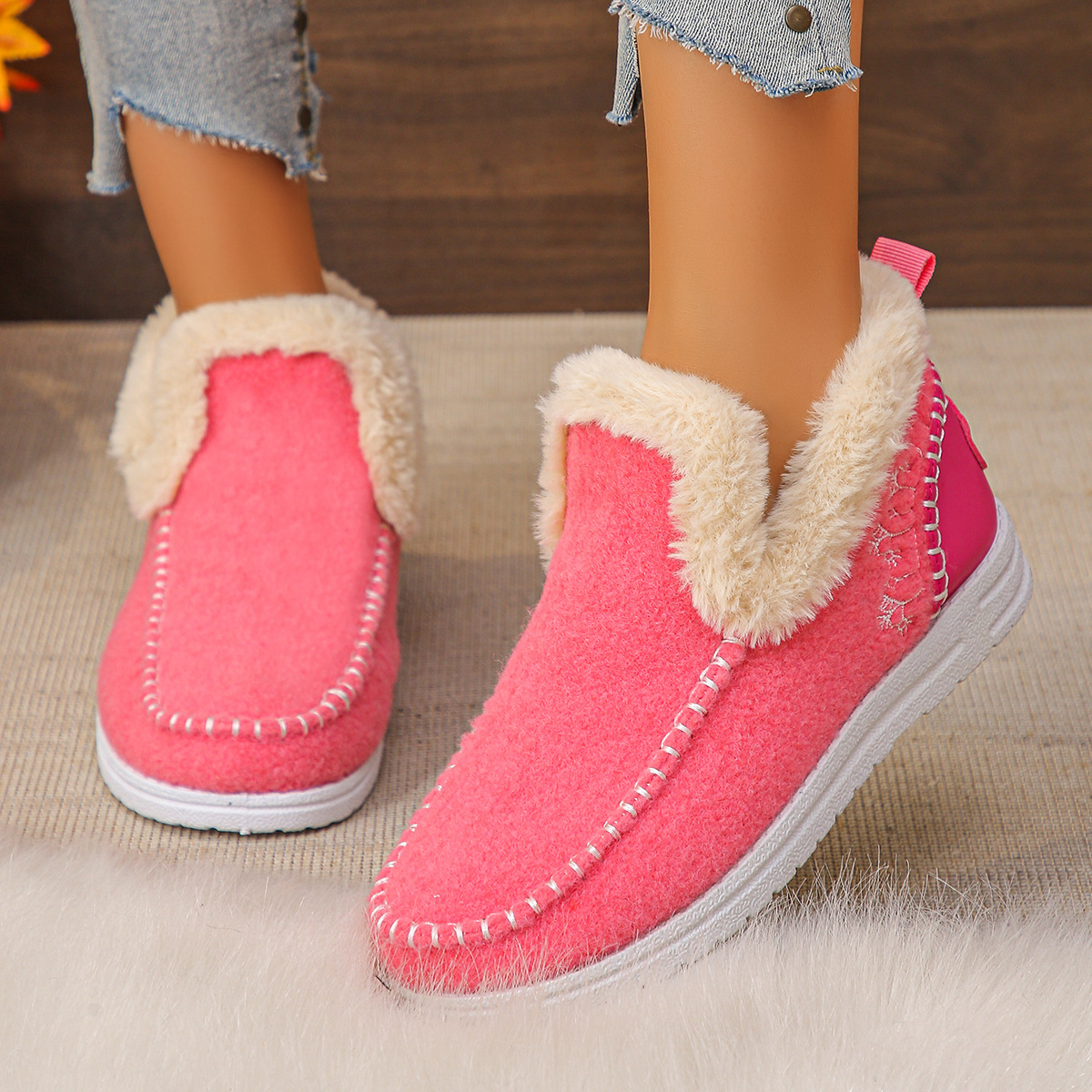 Women's Cozy & Warm Fleece Lining Non-Slip Winter Boots