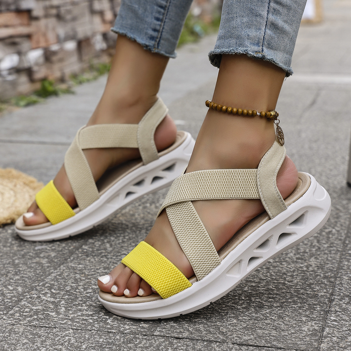 🔥Hot Sale🔥Women's Breathable Thick Sole Casual Sandals