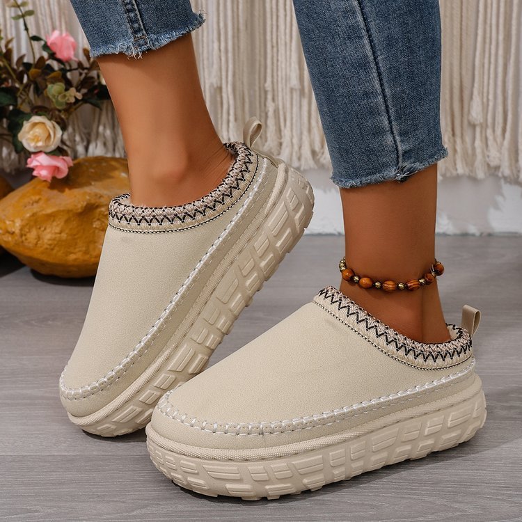 Women's Comfort Fleece Lined Cotton Slippers