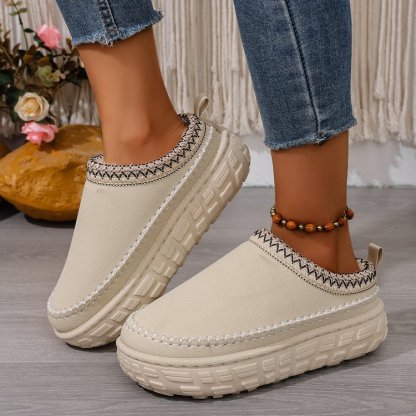 Women's Comfort Fleece Lined Cotton Slippers