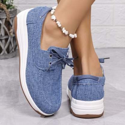 🔥Women's thick-soled casual wedge-heel orthopedic sneakers
