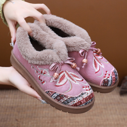 Women's warm and comfortable non-slip cotton shoes